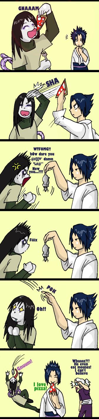 Sasuke knows Orochimaru too well